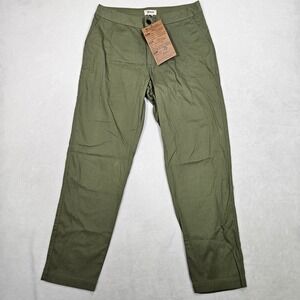 Pact Men Pants Medium Green Sample Organic Cotton 31" Waist Flat Woven